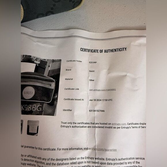 GUCCI Off The Grid Belt Bag GG Nylon Leather Gray Beige 631341 Purse Fanny pack - Picture 5 of 16